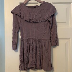 Kate Quinn Mauve Ruffle Casual Dress